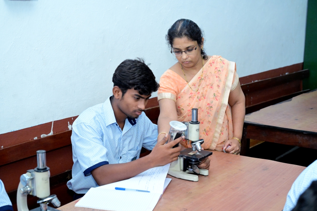 Biology laboratory practical area